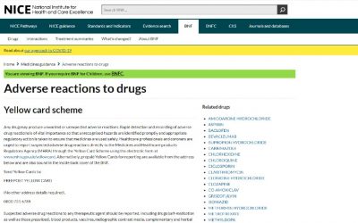 14B) Critical IMPORTANCE OF REPORTING reactions to drugs: Yellow card scheme