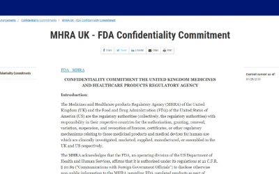 14E) U.S.A.  FDA CONFIDENTIALITY COMMITMENT TO THE U.K. MHRA