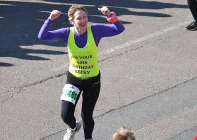 Brighton Half Marathon 25th February 2018 on Becky's 40th Birthday