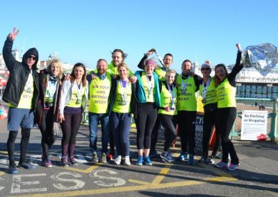 Brighton Half Marathon 25th February 2018 on Becky's 40th Birthday