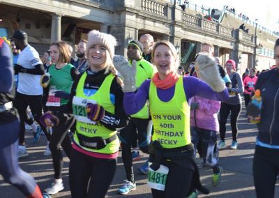 Brighton Half Marathon 25th February 2018 on Becky's 40th Birthday
