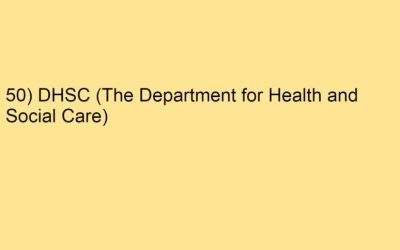 50) DHSC (The Department for Health and Social Care)