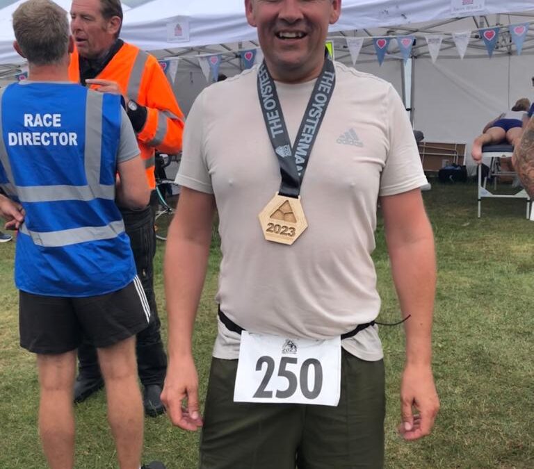 Ryan Twynn smashed The Whitstable Triathalon and raised over £1,000 so far!